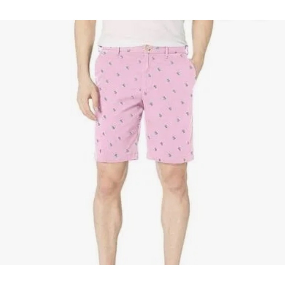 Izod Performance sz 42 pink palm tree shorts preppy beach golf shorts oldMoney